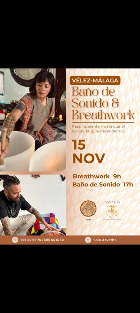 taller baño de sonido breath work